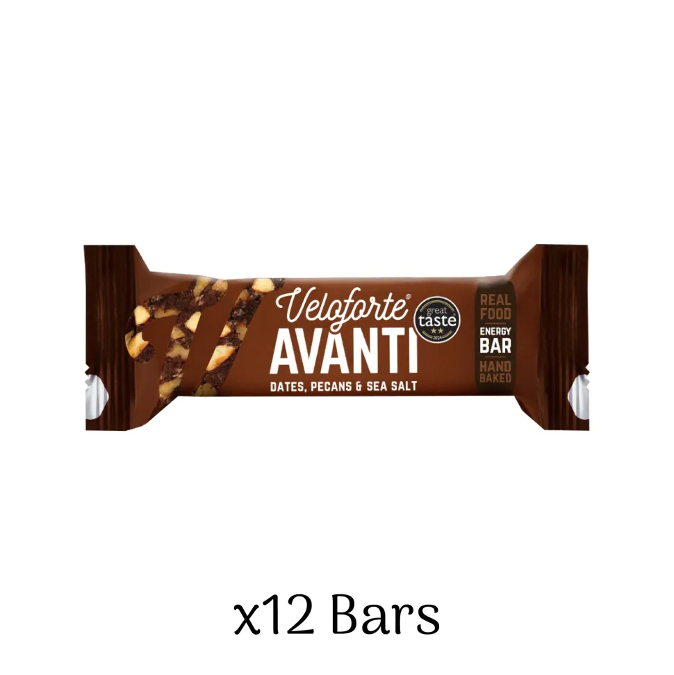Avanti Natural Energy Bar with Sea Salt Box of 12 x 62g Bars