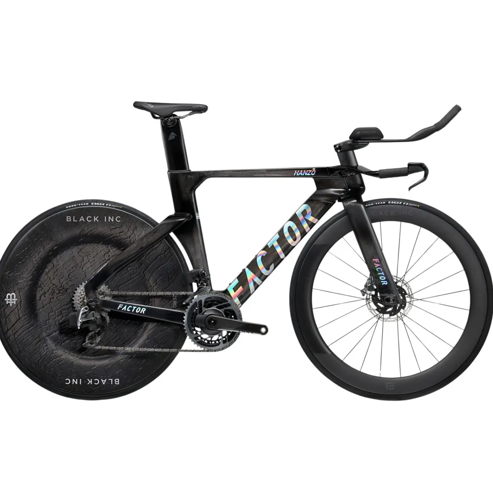 HANZO Red AXS Black Inc Zero/Three TT/Triathlon Bike