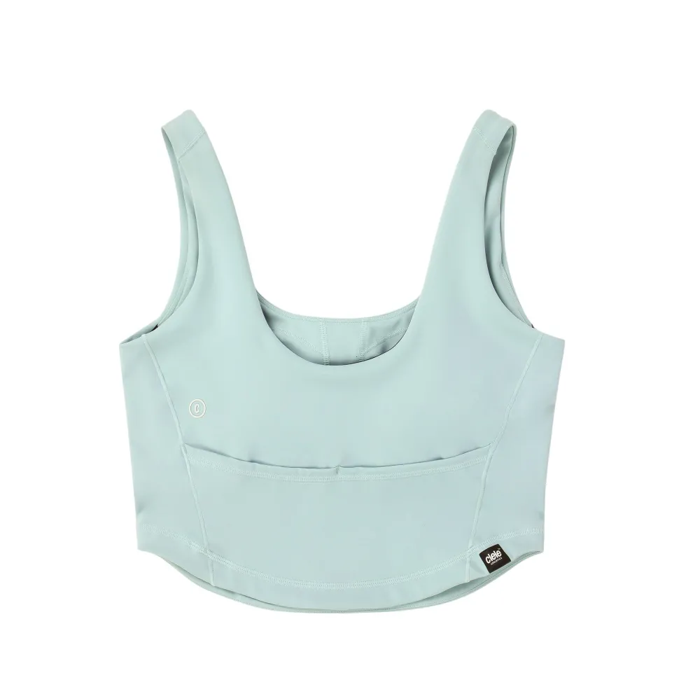 TRNTankBra Women's Sports Crop Top with Built in Bra