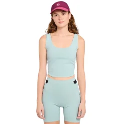 TRNTankBra Women's Sports Crop Top with Built in Bra
